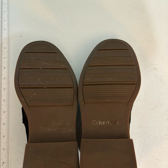 Calvin Klein Vance brown suede slip on loafers in size 10.5 - Picture 2 of 10